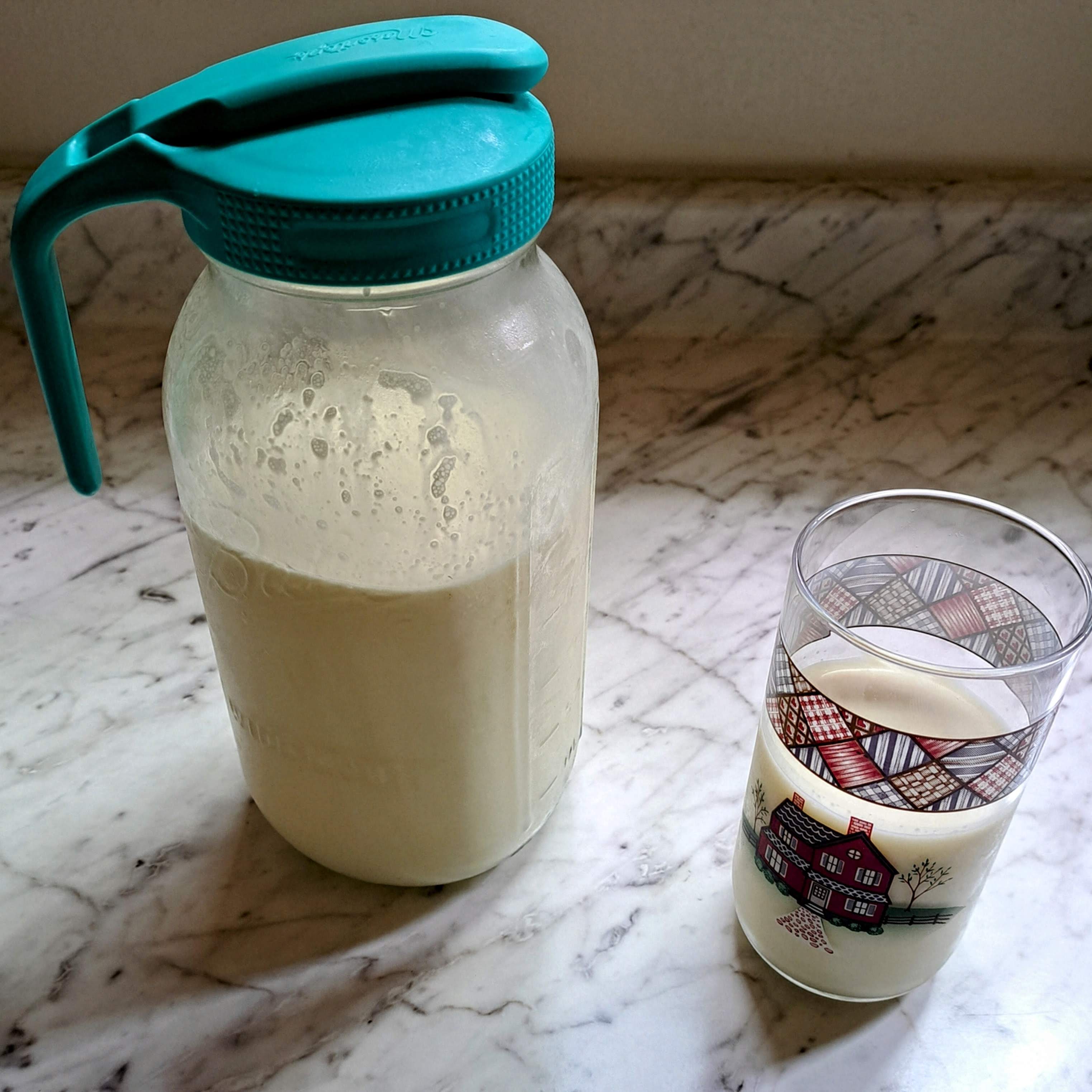 milk in a jar